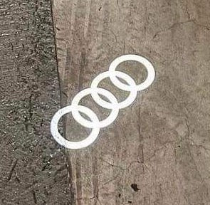 Luci Pozzanghera con Logo Audi ORIGINALI