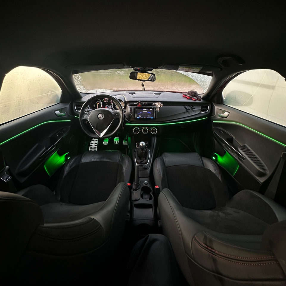 Alfa Romeo Giulietta Kit Led Ambient Light RGB Universale verde di giorno