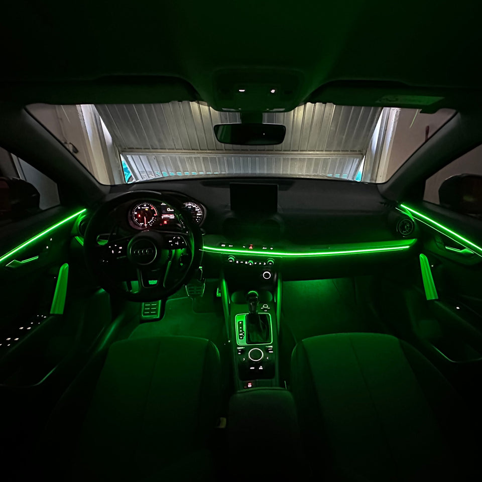 Audi Q2 Kit Led Ambient Light RGB Universale verde