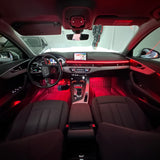 Audi A4 B9 2015> Kit Led Ambient Light RGB Universale rosso