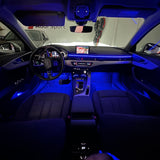 Audi A4 B9 2015> Kit Led Ambient Light RGB Universale blu