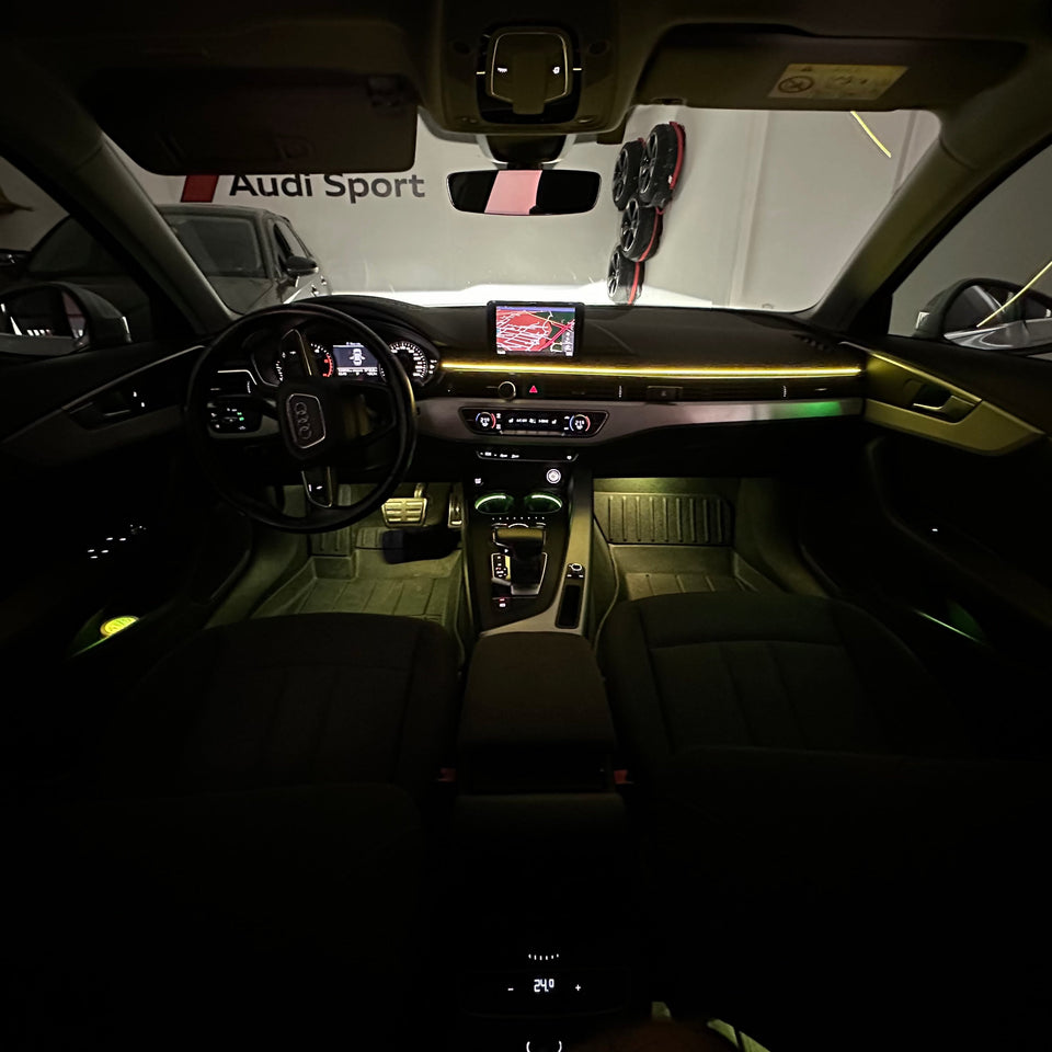 Audi A4 B9 2015> Kit Led Ambient Light RGB Universale giallo