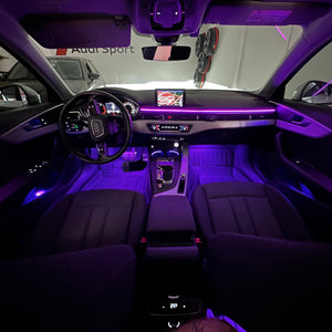 Audi A4 B9 2015> Kit Led Ambient Light RGB Universale viola