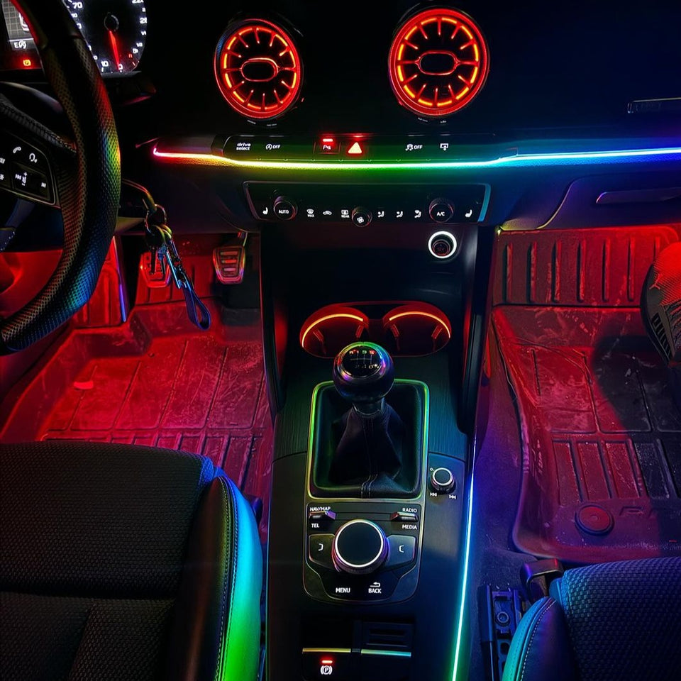 Audi A3 8V Kit Led Ambient Light RGB Universale Gioco di Luci