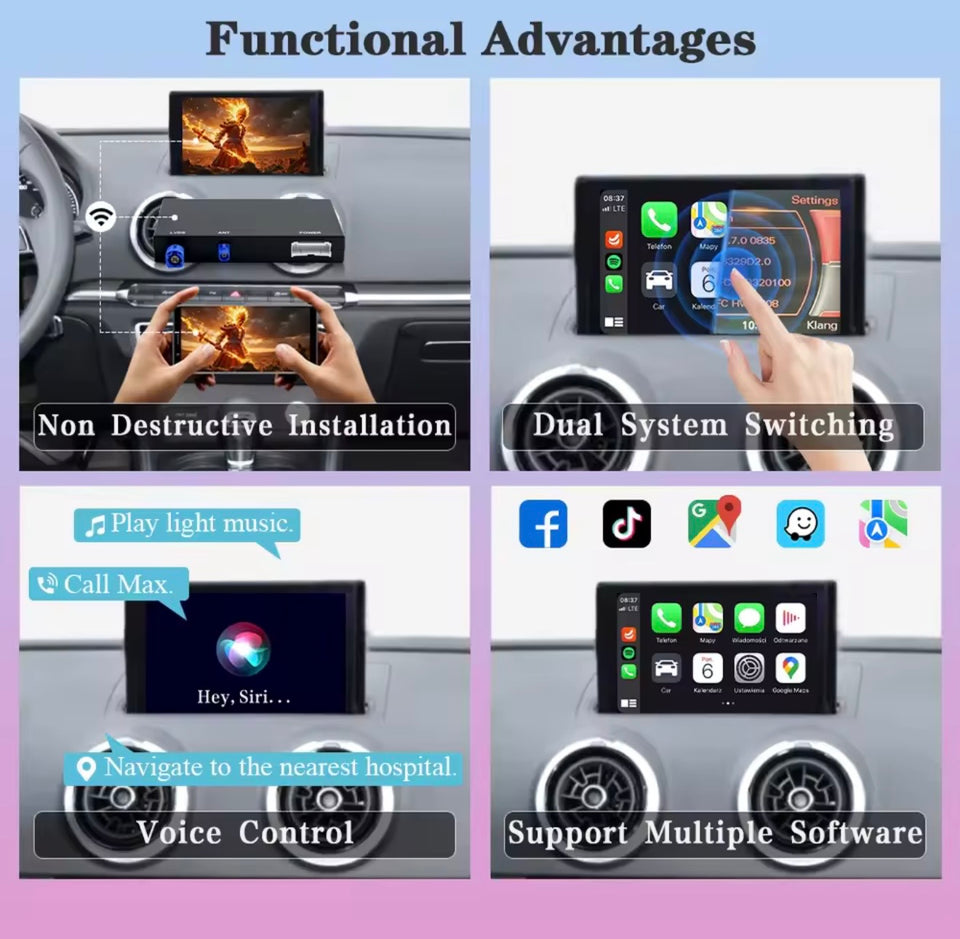 Modulo Carplay Audi A3/A4/A5/Q2/Q5