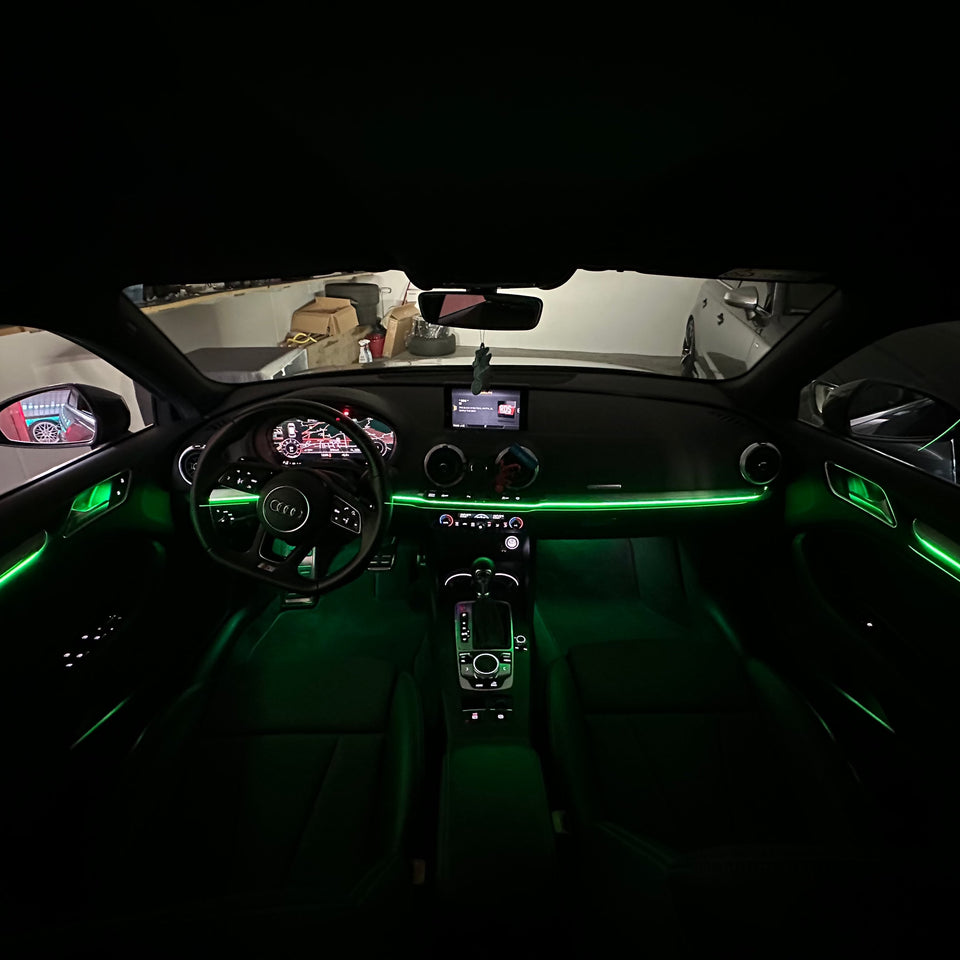Audi A3 8V Kit Led Ambient Light RGB Universale verde acqua