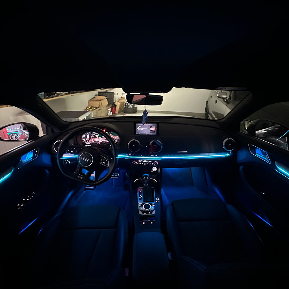 Audi A3 8V Kit Led Ambient Light RGB Universale azzurro