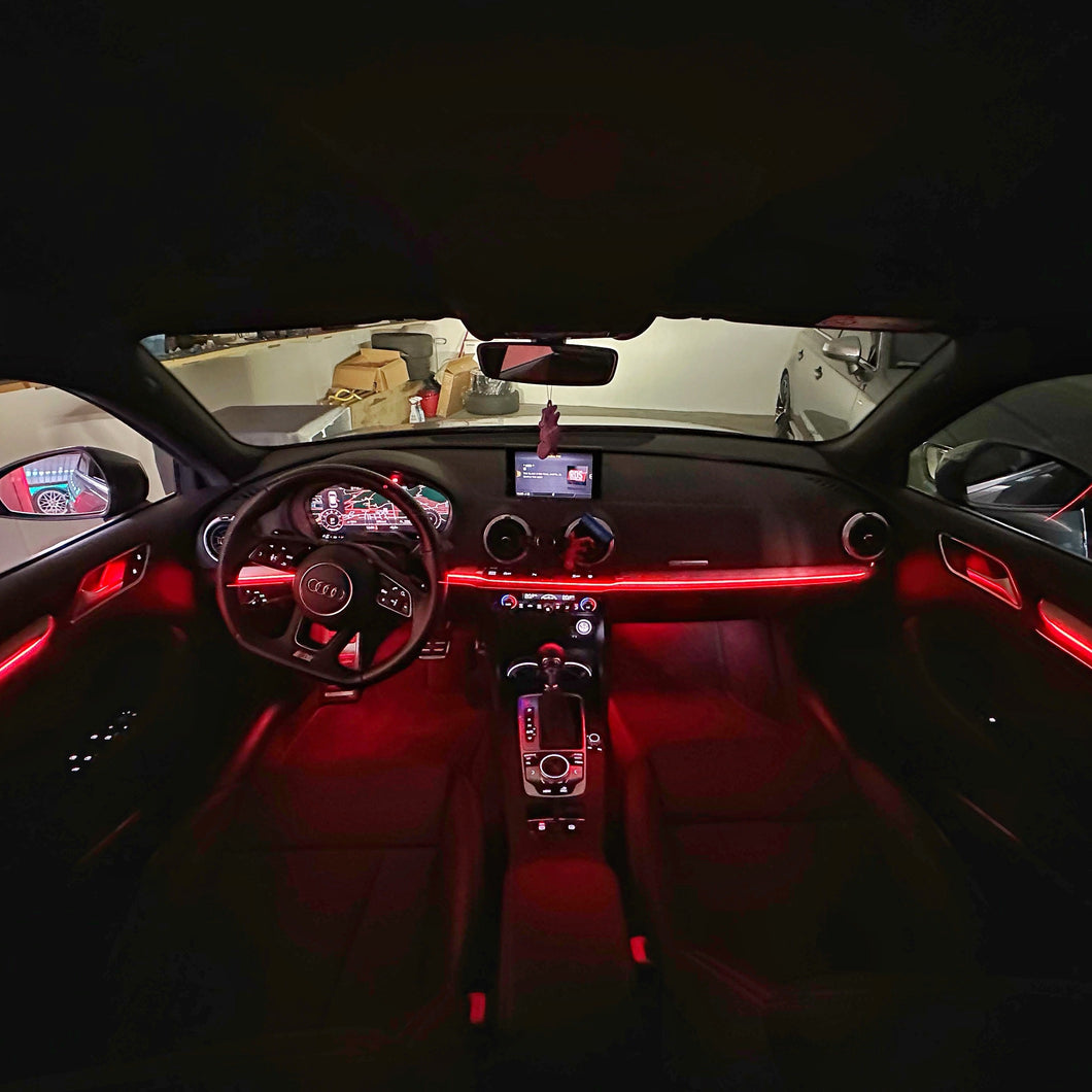 Audi A3 8V Kit Led Ambient Light RGB Universale rosso