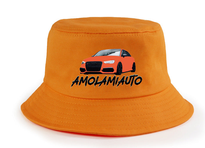 Cappello Amolamiauto alla pescatore arancione