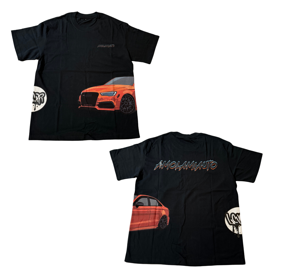 T-Shirt AmolamiAuto Nera/Bianca