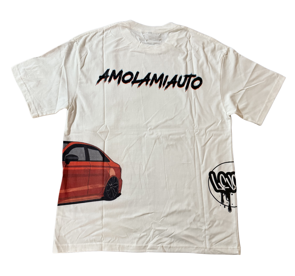 T-Shirt AmolamiAuto Nera/Bianca