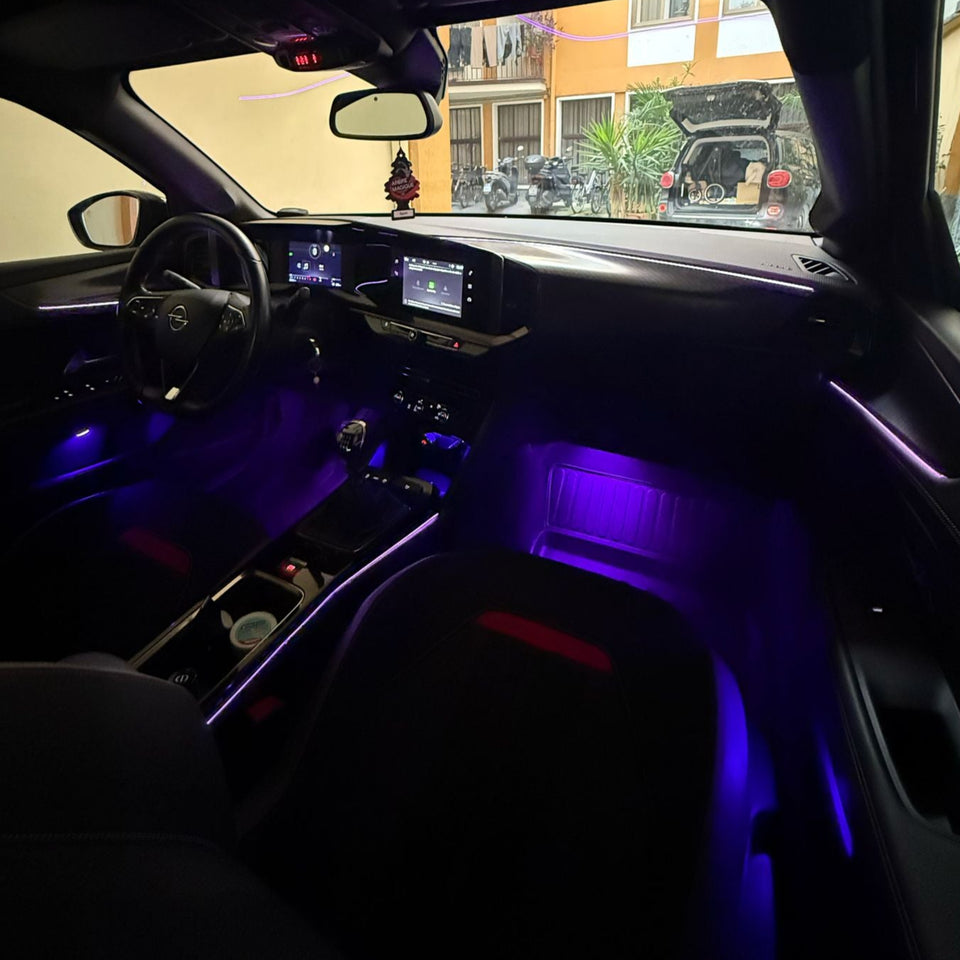 Opel Mokka Kit Led Ambient Light RGB Universale con gioco di luci viola