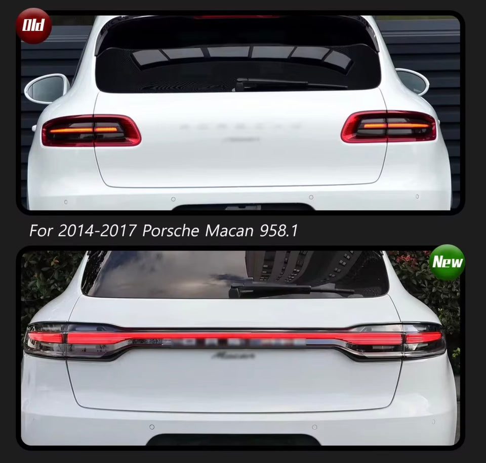 prima e dopo fari aftermarket porsche macan