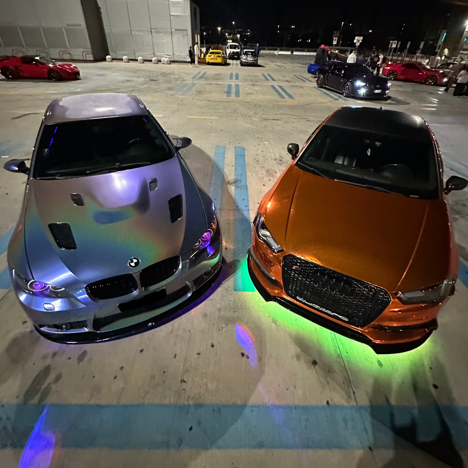 luci sotto auto