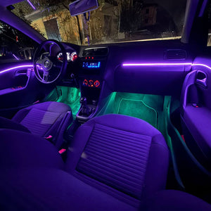 Volkswagen Polo 5ª serie 2009/2014> Kit Led Ambient Light RGB Universale con Gioco di Luci