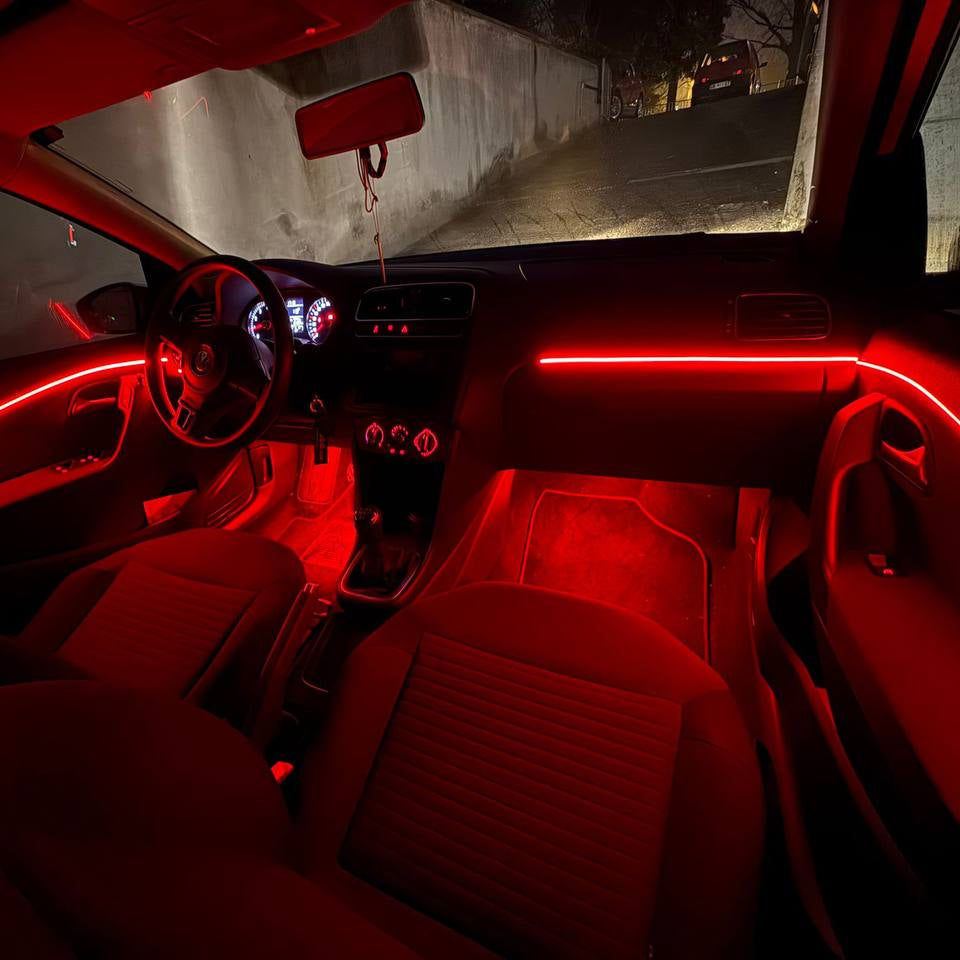 Volkswagen Polo 5ª serie 2009/2014> Kit Led Ambient Light RGB Universale con Gioco di Luci
